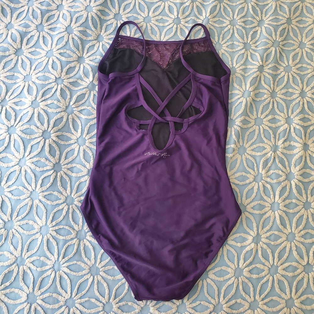 Ballet Rosa High Neck Leotard - Picture 2 of 4